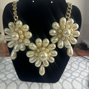 Lilly Wang pearl bib necklace